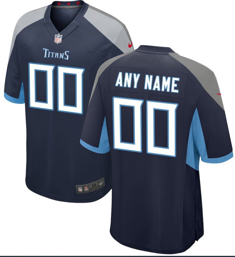 Youth Custom Tennessee Titans Navy Blue 2025 NFL Draft First Round Pick Nike  Game Jersey->youth nfl jersey->Youth Jersey